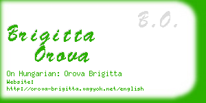 brigitta orova business card